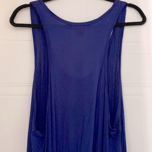 Joe Fresh  blue maxi dress w/ tie waist. 💙 - Picture 3 of 6